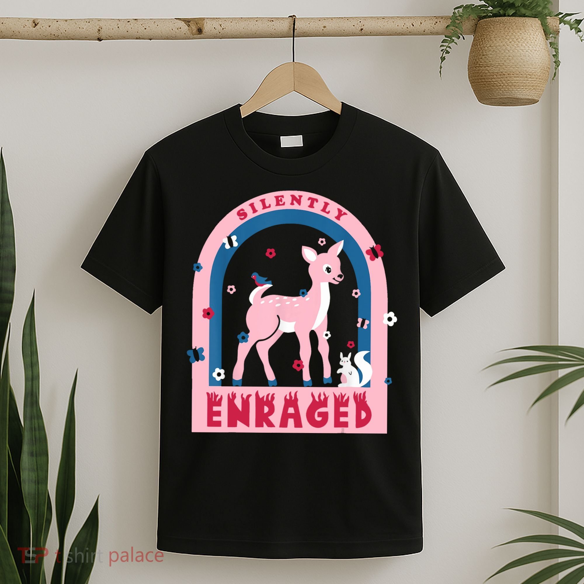 Silently Enraged Christmas Holidays Casual T-Shirt