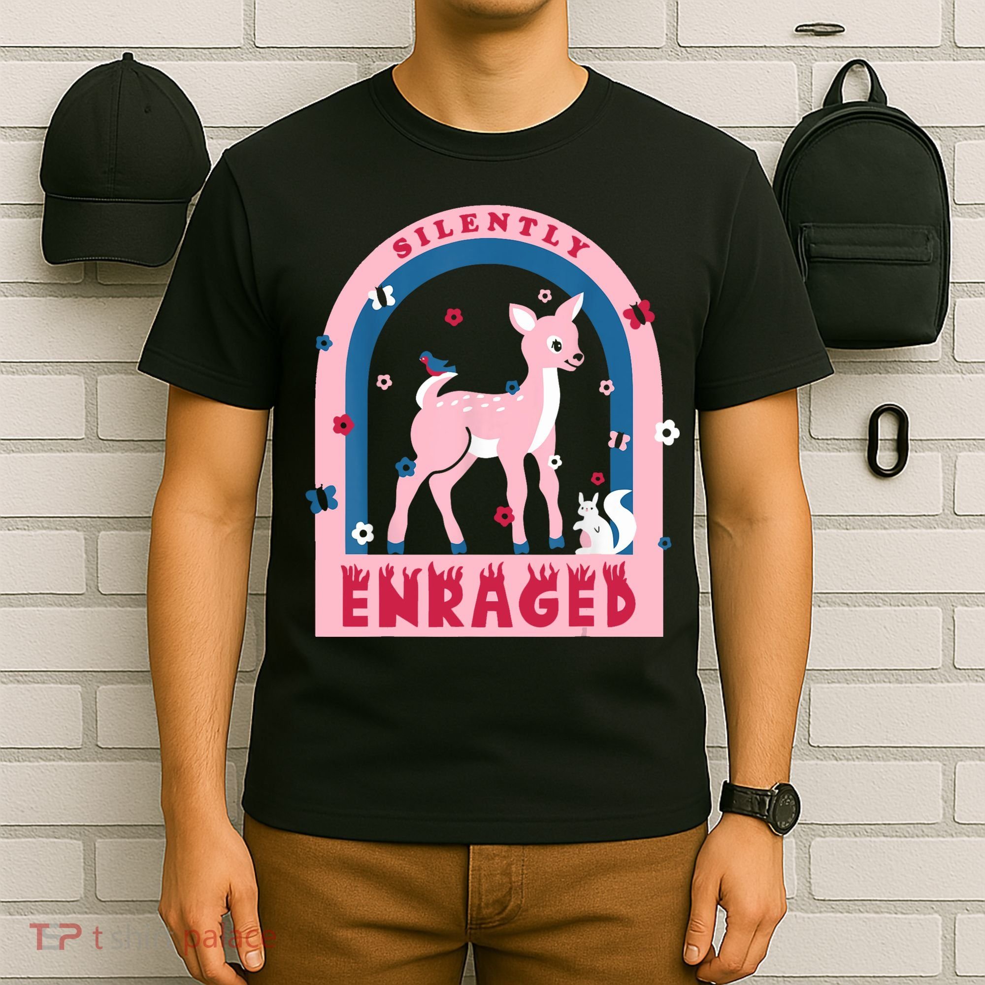 Silently Enraged Christmas Holidays Casual T-Shirt