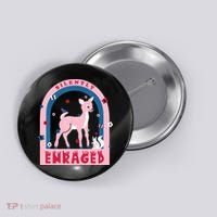 Silently Enraged Christmas Holidays Casual Button thumb 0