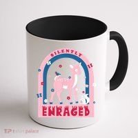 Silently Enraged Christmas Holidays Casual Coffee Mug thumb 1
