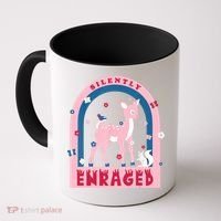 Silently Enraged Christmas Holidays Casual Coffee Mug thumb 0