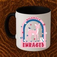 Silently Enraged Christmas Holidays Casual Coffee Mug thumb 2