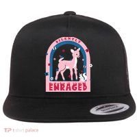 Silently Enraged Christmas Holidays Casual Flat Bill Trucker Hat thumb 0