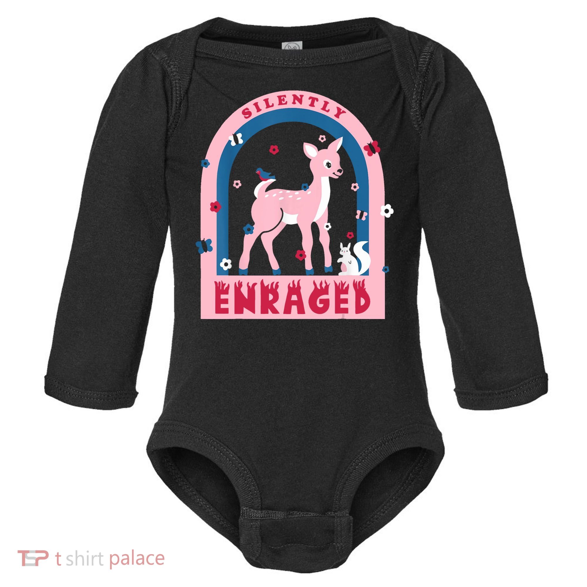 Silently Enraged Christmas Holidays Casual Baby Long Sleeve Bodysuit