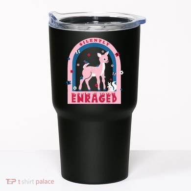 Silently Enraged Christmas Holidays Casual Tumbler