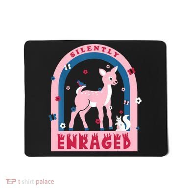 Silently Enraged Christmas Holidays Casual Mousepad