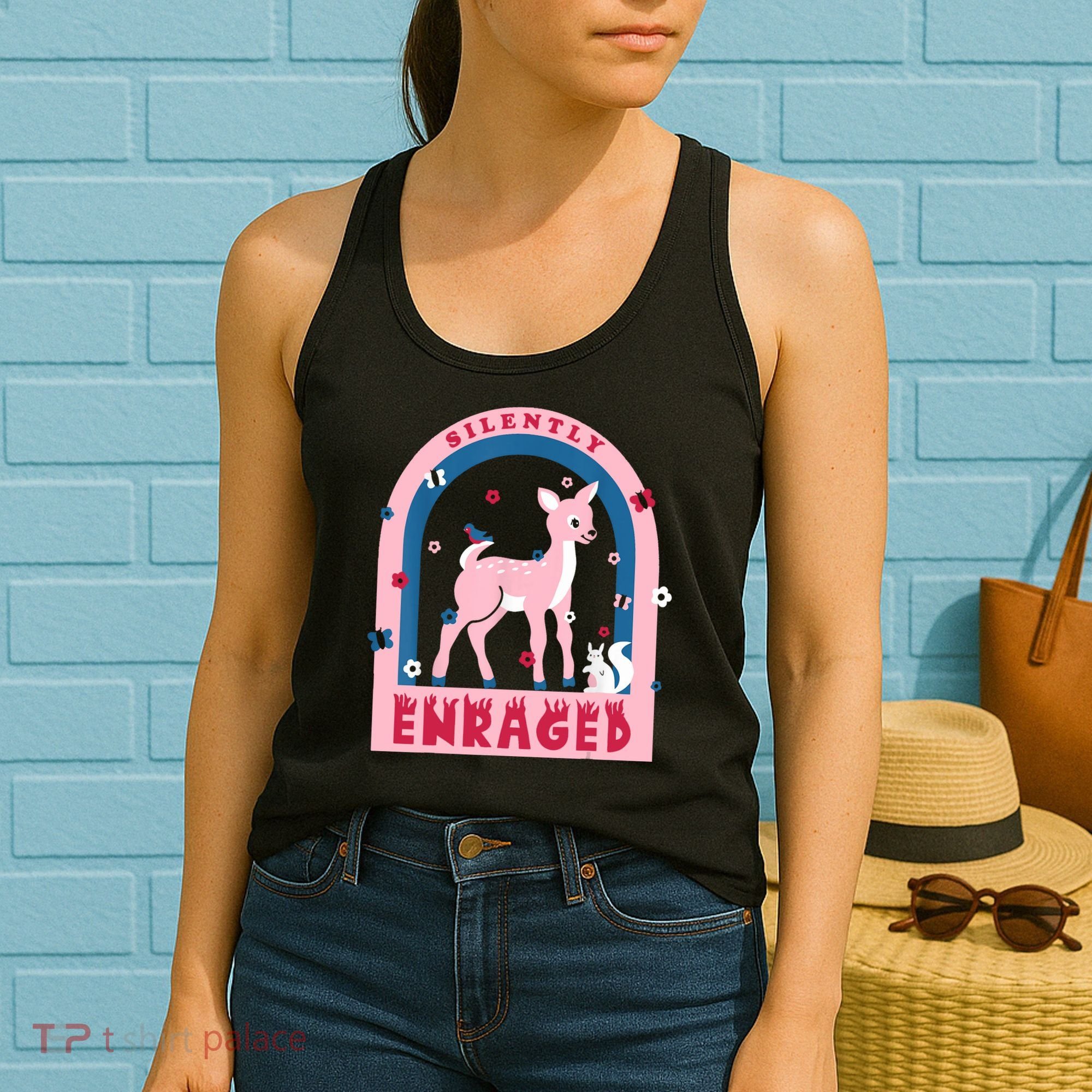 Silently Enraged Christmas Holidays Casual Women's Tank Top