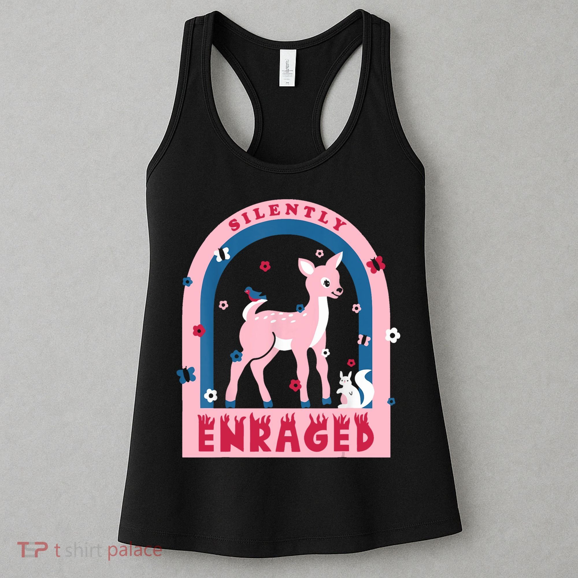 Silently Enraged Christmas Holidays Casual Women's Tank Top
