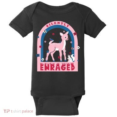 Silently Enraged Christmas Holidays Casual Baby Bodysuit