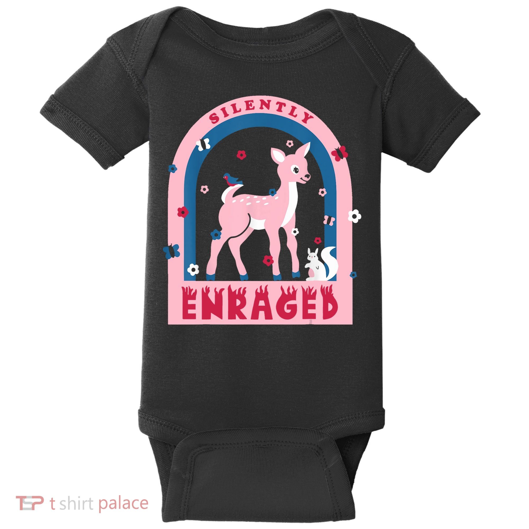 Silently Enraged Christmas Holidays Casual Baby Bodysuit