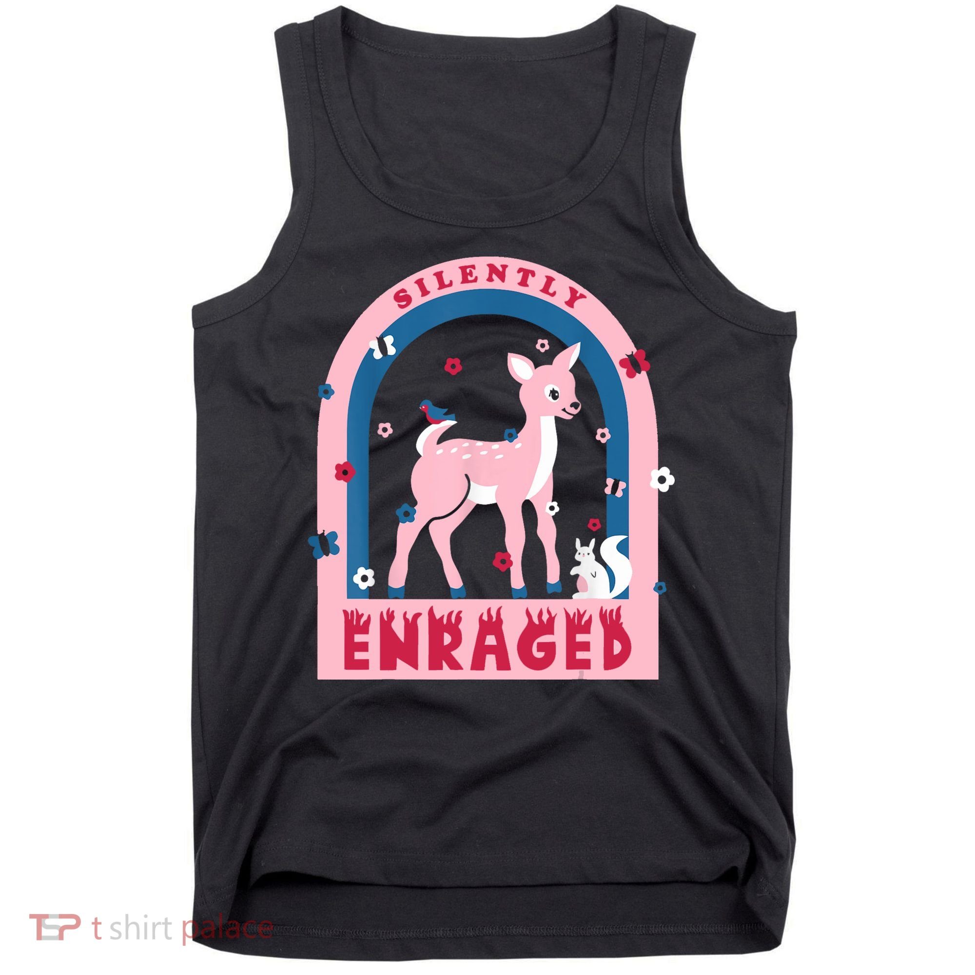 Silently Enraged Christmas Holidays Casual Tank Top