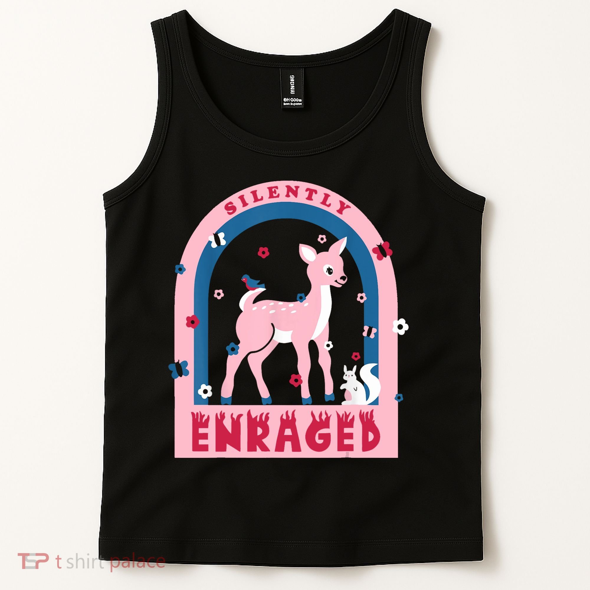 Silently Enraged Christmas Holidays Casual Tank Top