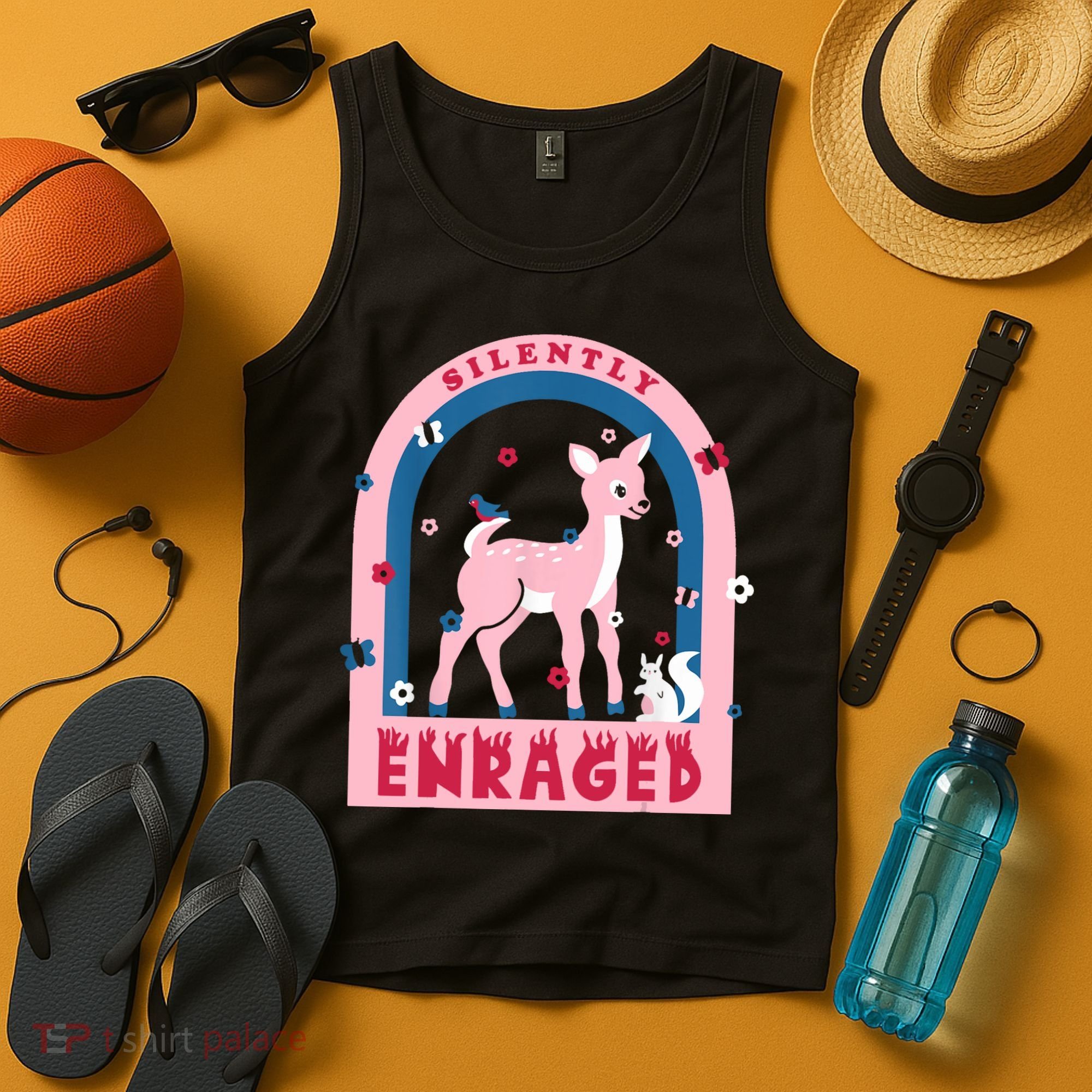 Silently Enraged Christmas Holidays Casual Tank Top
