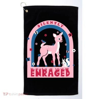 Silently Enraged Christmas Holidays Casual Golf Towel