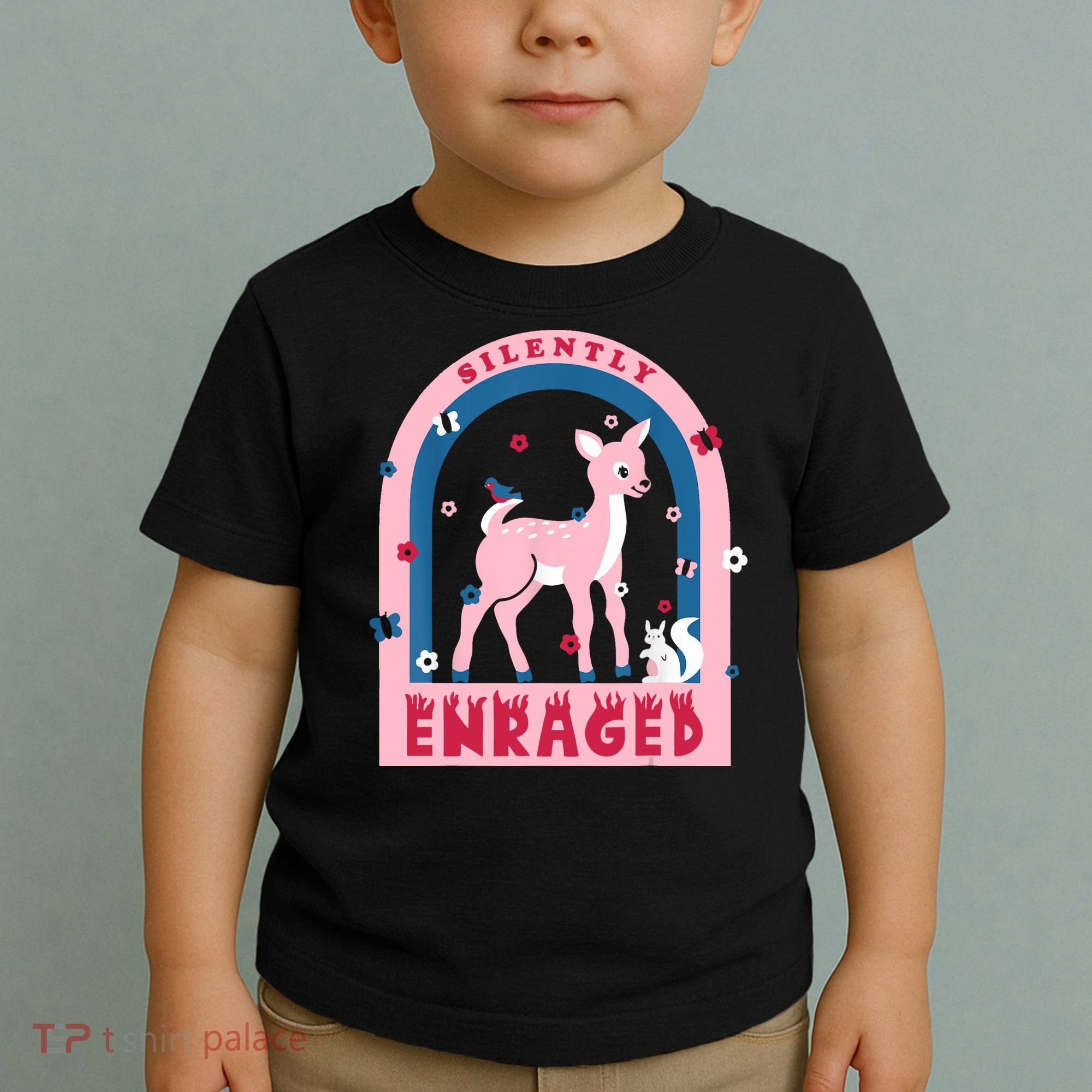 Silently Enraged Christmas Holidays Casual Toddler T-Shirt