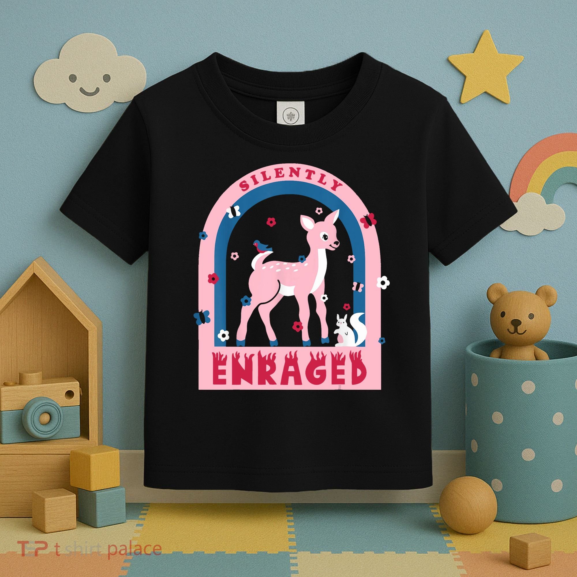Silently Enraged Christmas Holidays Casual Toddler T-Shirt