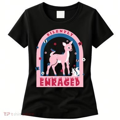 Silently Enraged Christmas Holidays Casual Women's T-Shirt