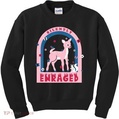 Silently Enraged Christmas Holidays Casual Kids Sweatshirt