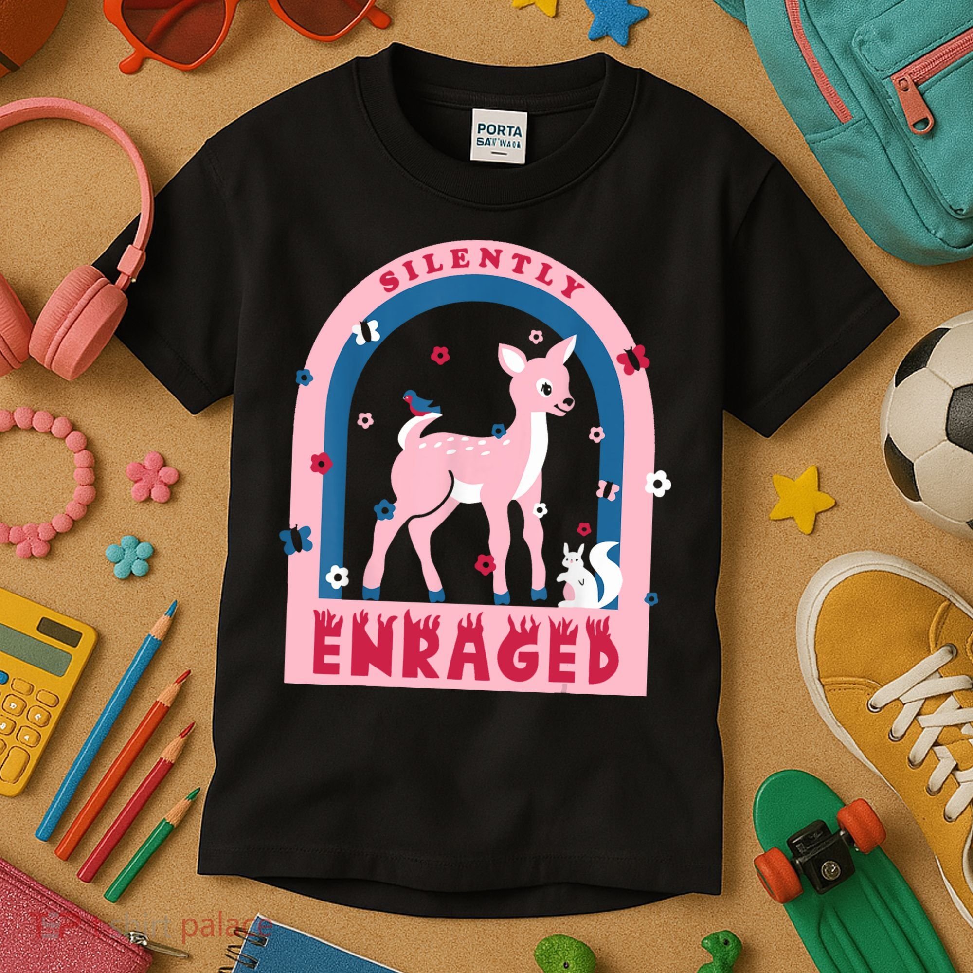Silently Enraged Christmas Holidays Casual Kids T-Shirt