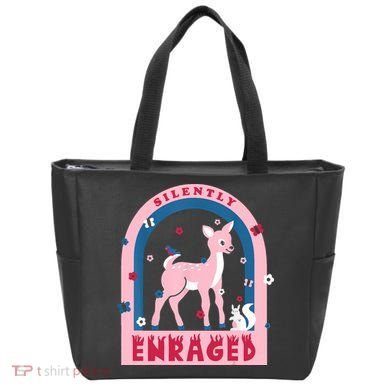 Silently Enraged Christmas Holidays Casual Tote Bag