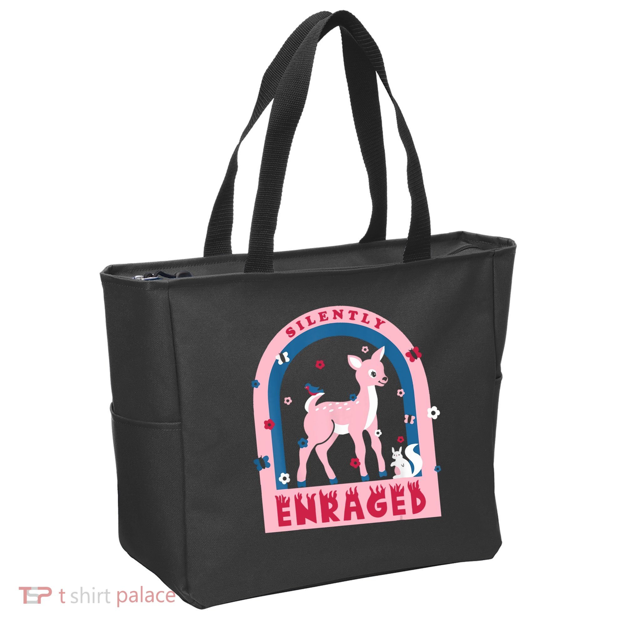 Silently Enraged Christmas Holidays Casual Tote Bag