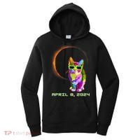 Solar Eclipse Cat Wearing Solar Eclipse Glasses Women's Hoodie thumb 0