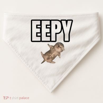 Sillystudio Eepy Cat USA-Made Doggie Bandana
