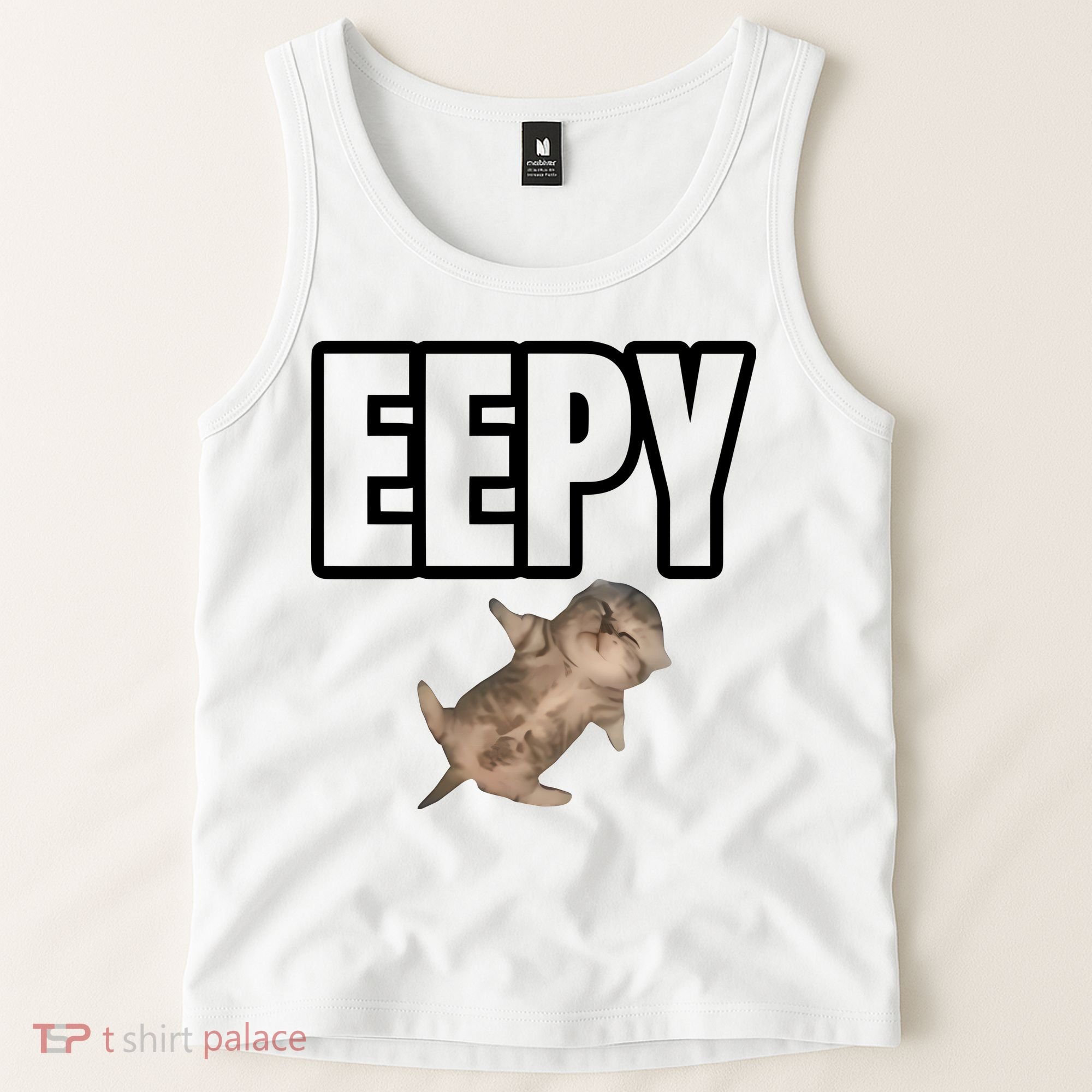 Sillystudio Eepy Cat Tank Top