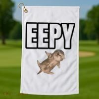 Sillystudio Eepy Cat Golf Towel thumb 1