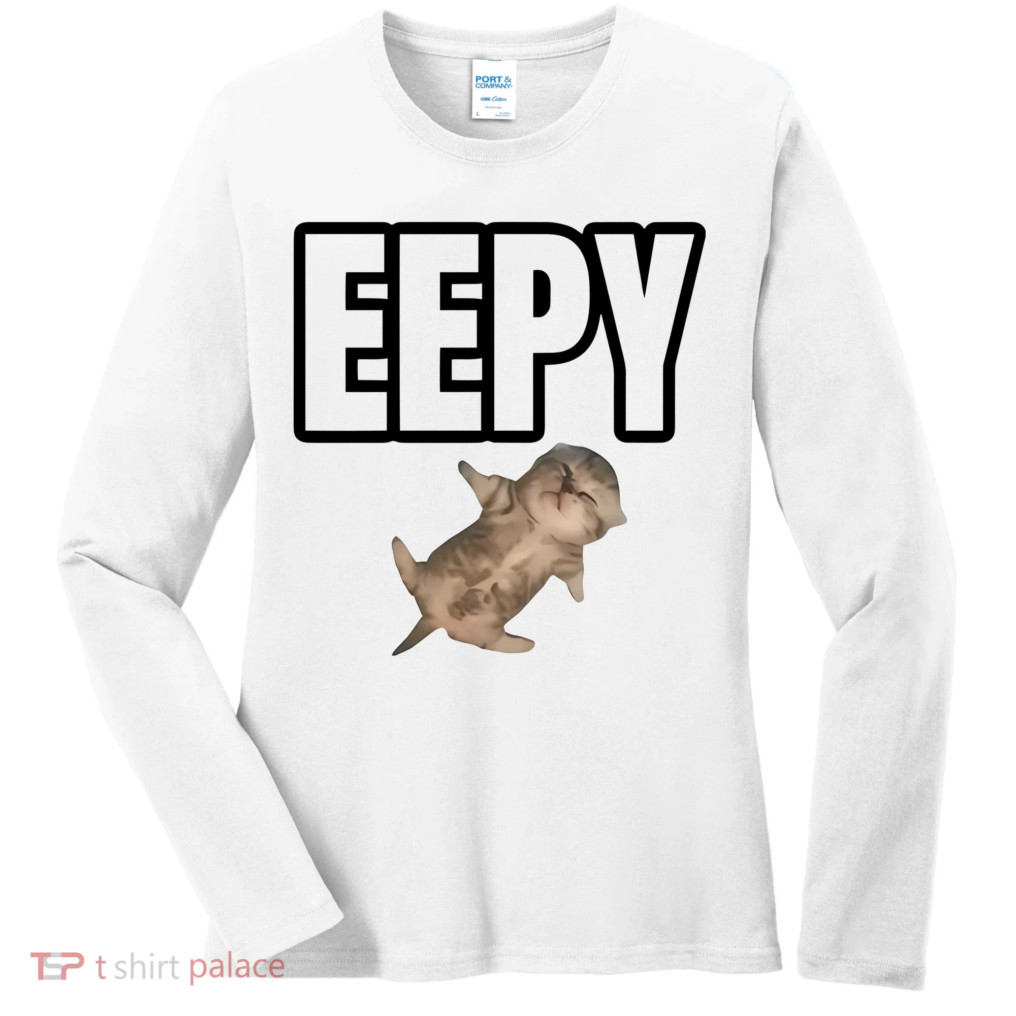 Sillystudio Eepy Cat Women's Long Sleeve Shirt