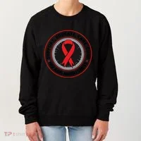 Support Educate Care Cure Hiv Aids Awareness Women's Sweatshirt thumb 0