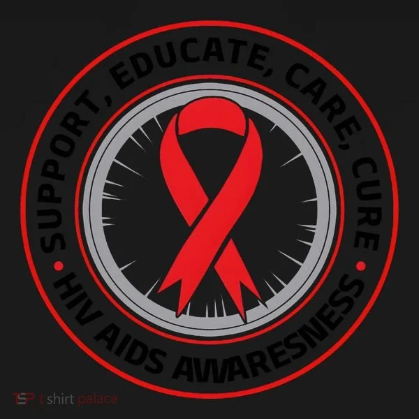 Support Educate Care Cure Hiv Aids Awareness Toddler Hoodie