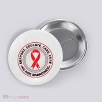 Support Educate Care Cure Hiv Aids Awareness Button thumb 0