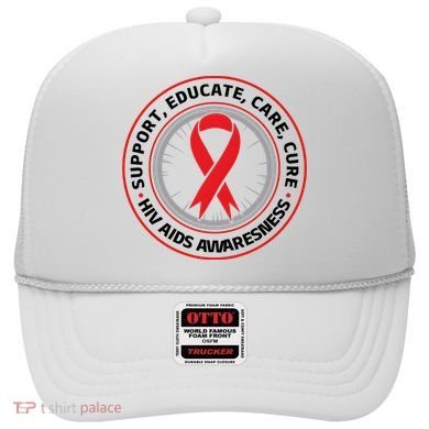 Support Educate Care Cure Hiv Aids Awareness Hat