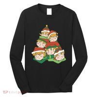 Sleepy Elves Cute Christmas Holiday Long Sleeve Shirt thumb 0