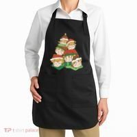 Sleepy Elves Cute Christmas Holiday Apron thumb 2