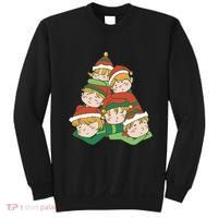 Sleepy Elves Cute Christmas Holiday Sweatshirt thumb 0