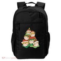 Sleepy Elves Cute Christmas Holiday Backpack thumb 0