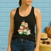 Sleepy Elves Cute Christmas Holiday Women's Tank Top thumb 2