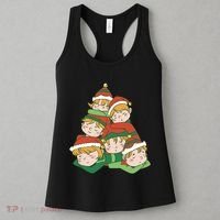 Sleepy Elves Cute Christmas Holiday Women's Tank Top thumb 3