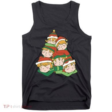 Sleepy Elves Cute Christmas Holiday Tank Top
