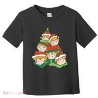 Sleepy Elves Cute Christmas Holiday Toddler T-Shirt thumb 0