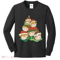 Sleepy Elves Cute Christmas Holiday Kids Long Sleeve Shirt thumb 0