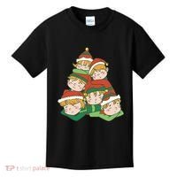 Sleepy Elves Cute Christmas Holiday Kids T-Shirt thumb 0