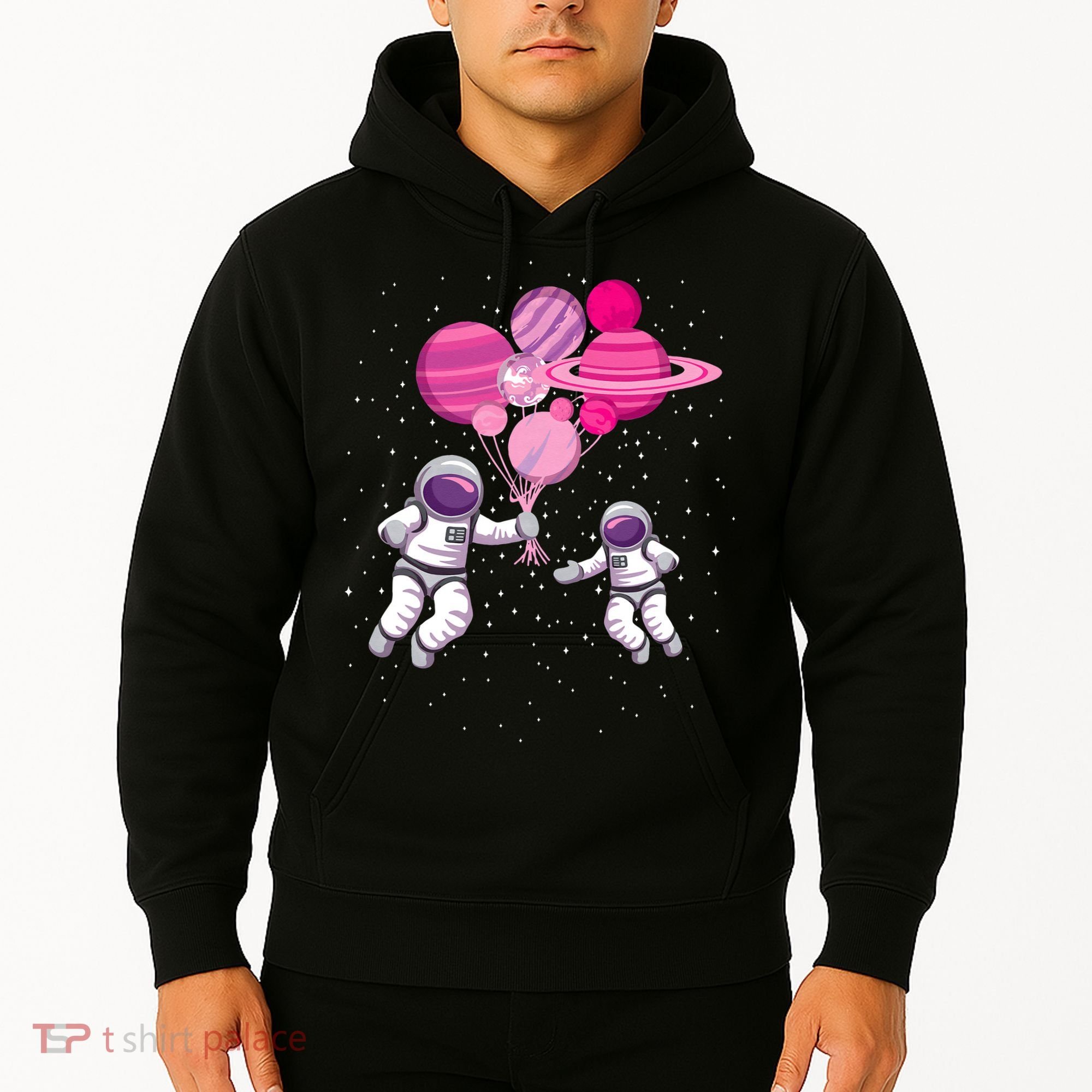 Space Exploration Cosmonaut SpaceMan Alien Spaceship Hoodie