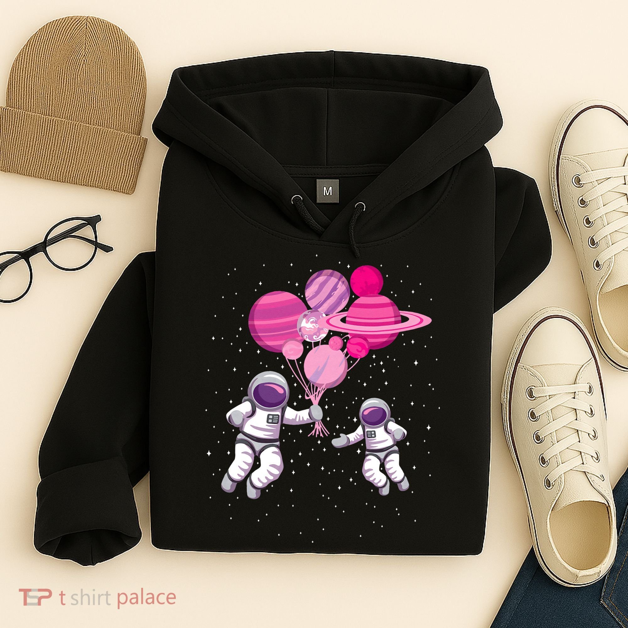 Space Exploration Cosmonaut SpaceMan Alien Spaceship Hoodie