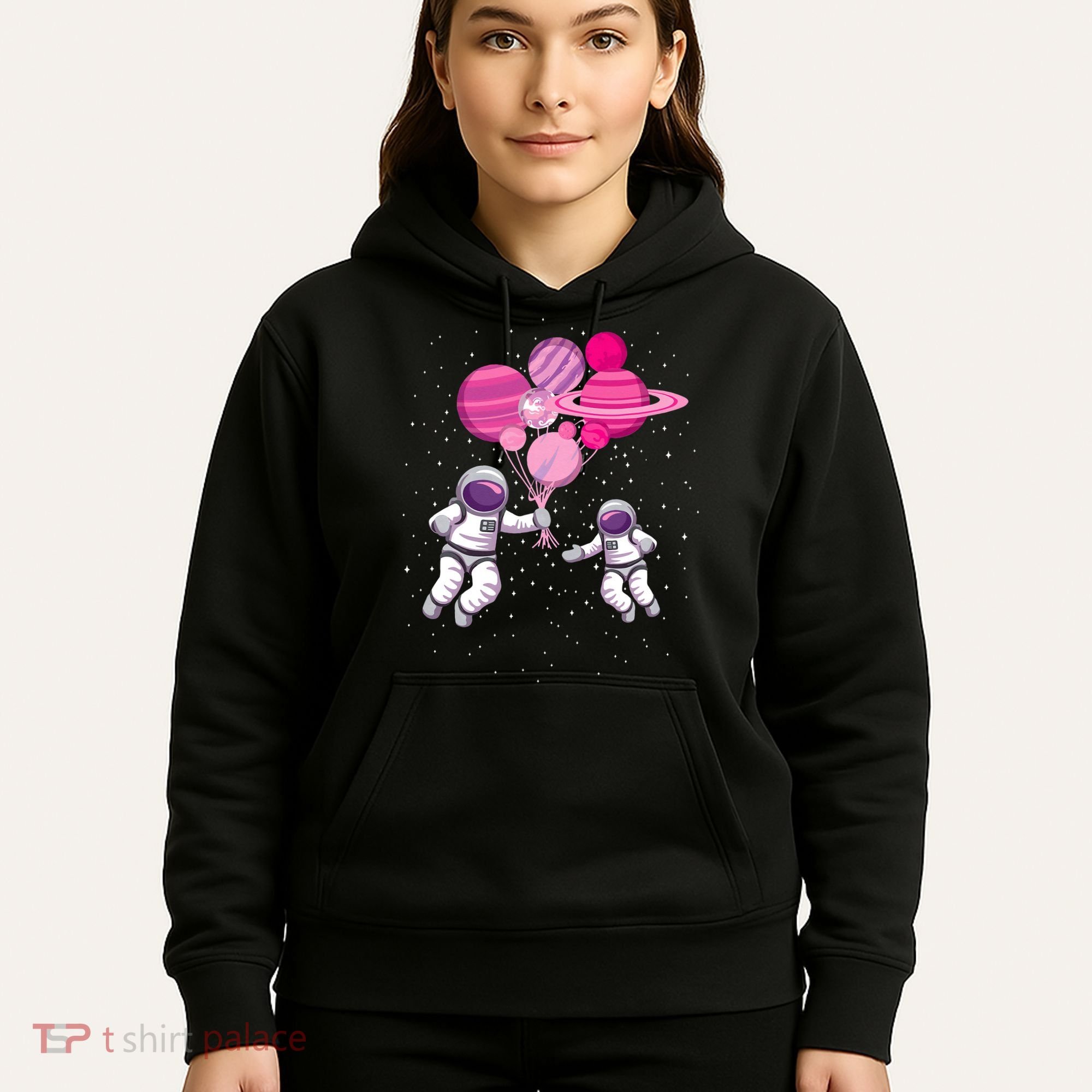 Space Exploration Cosmonaut SpaceMan Alien Spaceship Hoodie