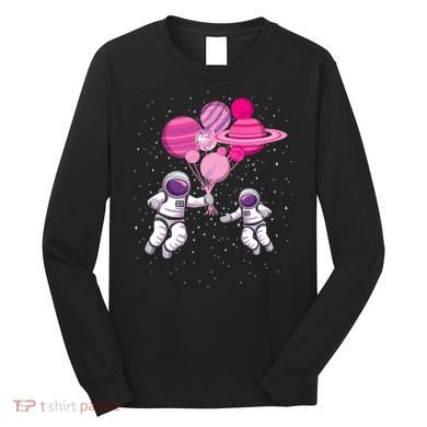Space Exploration Cosmonaut SpaceMan Alien Spaceship Long Sleeve Shirt