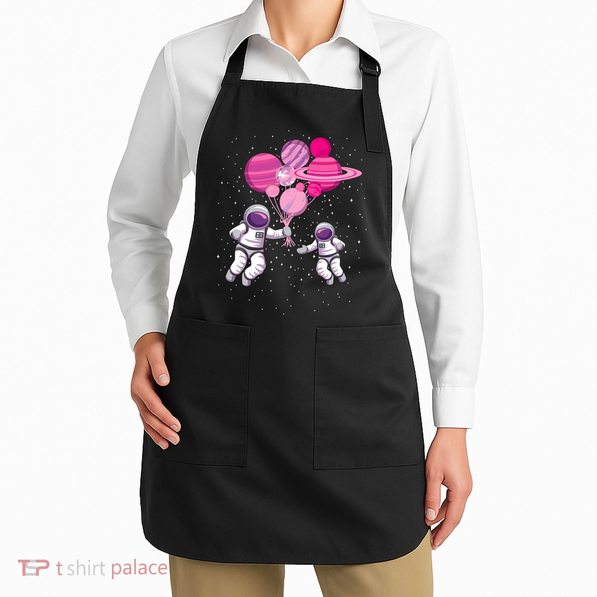 Space Exploration Cosmonaut SpaceMan Alien Spaceship Apron