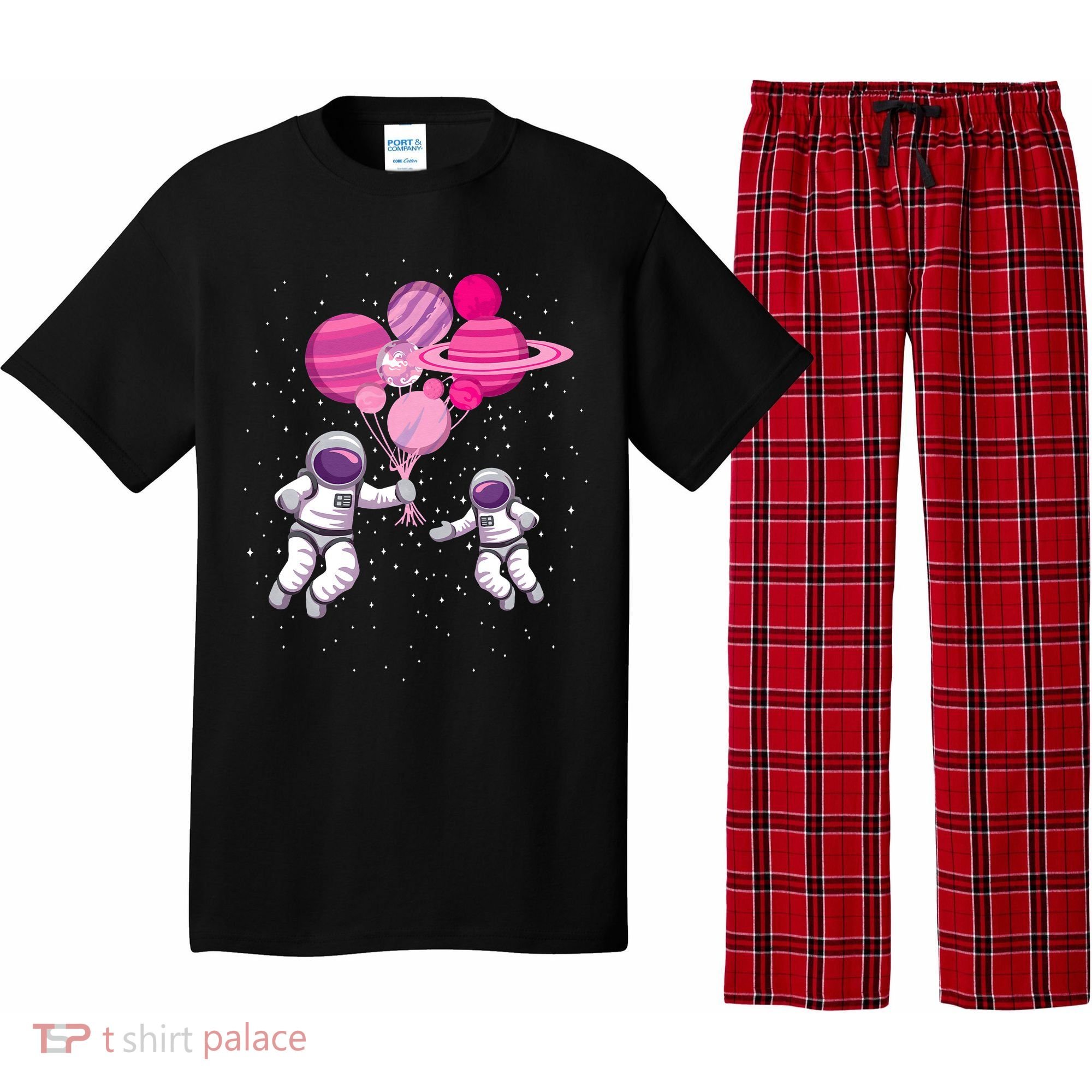 Space Exploration Cosmonaut SpaceMan Alien Spaceship Pajama Set
